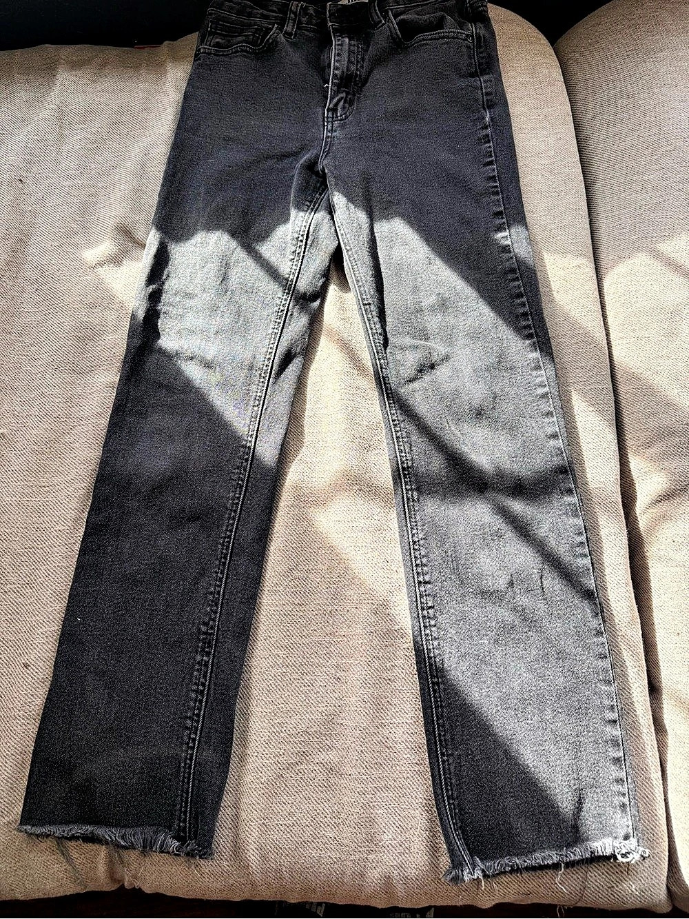 JBD Just Black Denim Straight Leg Jeans Waist 26 Black
